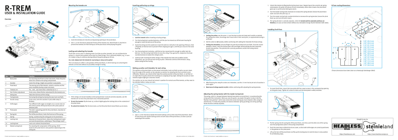 R-Trem instructions preview